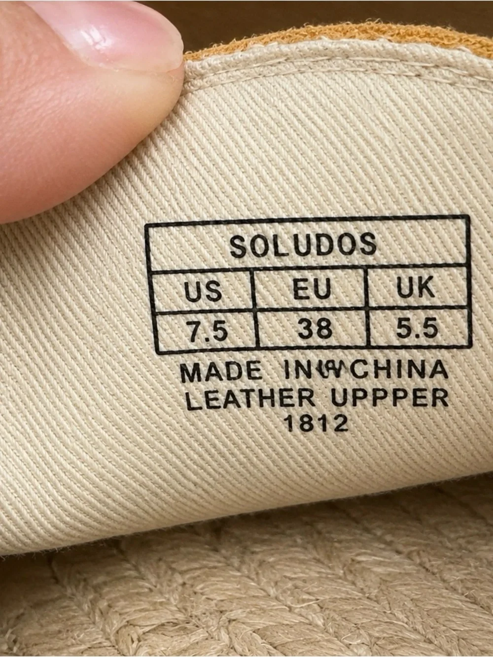 Soludos Suede Espadrille Flats Mustard Yellow Leather Slip On Women’s US 7.5